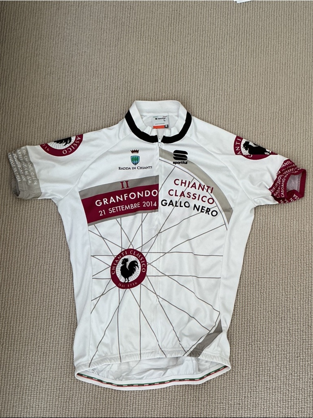 Men’s Chianti Classico White Cycling Jersey
